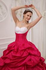 Sweetheart Neckline Handmade Dress for a Quinceanera Party