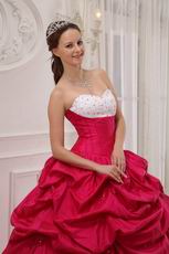 Sweetheart Neckline Handmade Dress for a Quinceanera Party