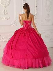 Inexpensive Deep Pink Dress For Layers Quinceanera Party