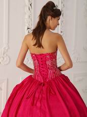 Inexpensive Deep Pink Dress For Layers Quinceanera Party