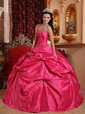 Famous Designer Deep Pink Dama Quinceanera Dress