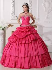 New Style Rose Pink Two Pieces Detachable Quinceanera Gown