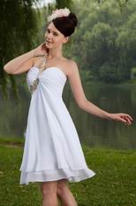 One Shoulder Knee Length Graduation Dress Under 100