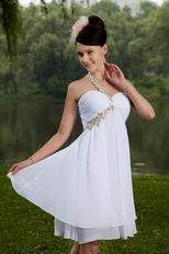 One Shoulder Knee Length Graduation Dress Under 100