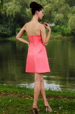 Pleated Pink Stain Graduation Party Dress Under $100