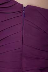 Pretty Purplr Chiffon Dress Graduation Wear Best Choice