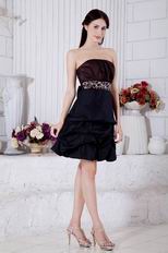 Beautiful Girl Choice Strapless Black Graduation Dress