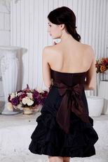 Beautiful Girl Choice Strapless Black Graduation Dress