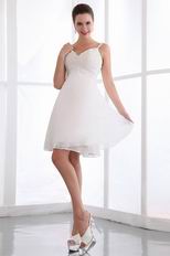 Appliqued Ivory Chiffon Custom Made Graduation Dresses