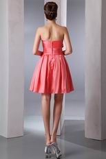 Lovely Beaded Coral Dress To Wear For Graduation