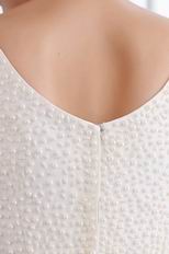 Decent Square White Graduation Dress With Beading