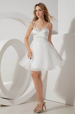 Lovely Spaghetti Straps Short Dresses For Graduation