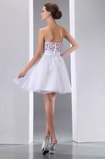 Cheap Sweetheart Styles Crystal Graduation Dress