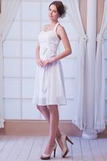 Halter A-line Skirt Graduation Dress With Bowknot
