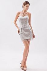 Simple Sequin Fabric Girls Mini Graduation Dresses