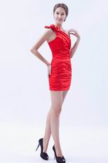 Scarlet One-Shoulder Mini Dress To Wear For Graduation