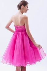 Allure Mini Fuchsia Graduation Dress For Girl Wear