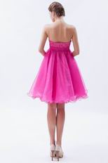 Allure Mini Fuchsia Graduation Dress For Girl Wear