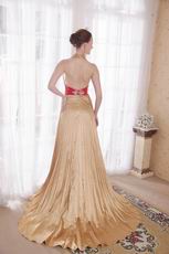 Halter Top Golden Evening Dress For Women Wear