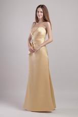 Floor-length Gold Spaghetti Strap Prom Dress In South Carolina