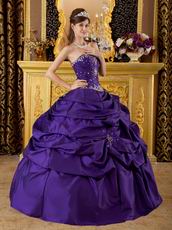 Cheap Strapless Floor Length Puffy Quinceanera Dress