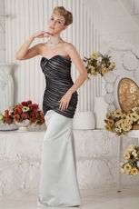 Discount Black Organza Covered Mermaid Gray Long Prom Dress Selling