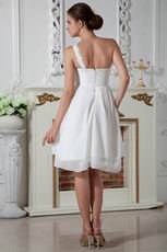 Young Girl Lovely One Shoulder Dress For Bridesmaid
