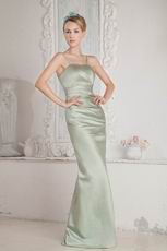 Spaghetti Straps Celadon Greyish-Green Stain Prom Dresses Pretty