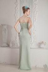 Spaghetti Straps Celadon Greyish-Green Stain Prom Dresses Pretty