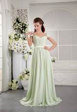 Yellow Green Off The Shoulder Make Your Own Prom Dress