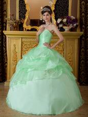 Lovely Style Quinceanera Theme Dress In Apple Green