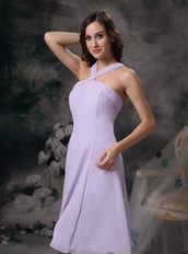 Lavender Chiffon Cross Back Homecoming Dress For Juniors Summer