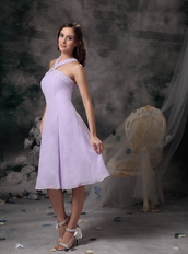 Lavender Chiffon Cross Back Homecoming Dress For Juniors Summer