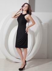 Scoop Knee-length Black Homecoming Dress Under $100