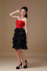 Black Layers Skirt Multi Color Homecoming Dress By Designer