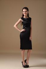 Scoop Neckline Layers Bodice Black Homecoming Dress