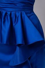 Strapless Knee Length Royal Blue Junior Homecoming Dress