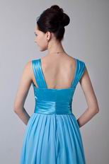 Straps Square Aqua hort Modest Homecoming Dress