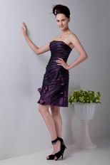 Pretty Strapless Black Tulle Short Dress For Homecoming