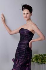 Pretty Strapless Black Tulle Short Dress For Homecoming