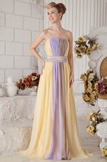 New Style Ombre Color Long Homecoming Dress Colorful