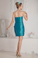 Simple Sweetheart Teal Stain Bridal Jr Homecoming Dress