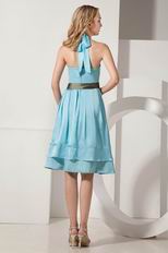 Wholesale Light Blue Homecoming Dress Black With Belt