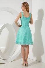 Turquoise Lace Junior Dress To 2014 Homecoming Wear