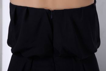 Halter High Low Customized Tailoring Black Homecoming Dress