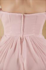 2014 Modern Sweetheart Pink Homecoming Mini Dress