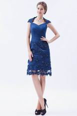 Best Short Navy Junior Homecoming Dress With Applique