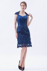 Best Short Navy Junior Homecoming Dress With Applique