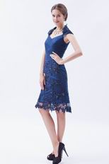 Best Short Navy Junior Homecoming Dress With Applique