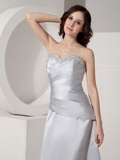 Stylishe Sweetheart Ankle-length Gray Homecoming Dress